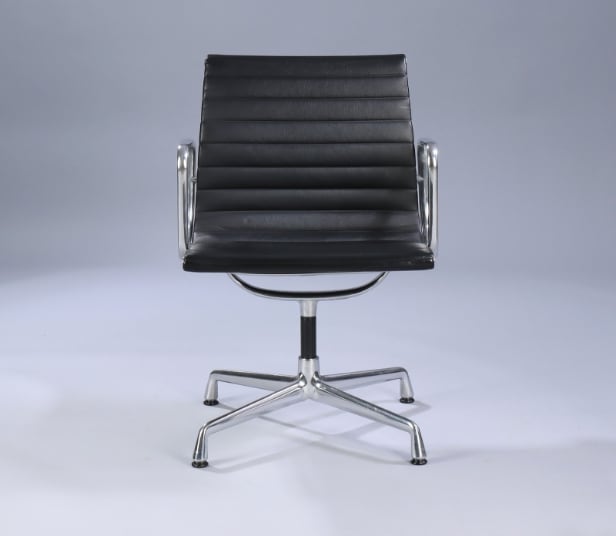 Charles Eames. Armchair, model EA-108, black Full Leather.
