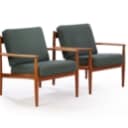 Grete Jalk. Et par hvilestole model 118, teak