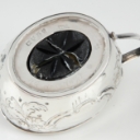 Engelsk George III sennepskrukke af sterlingsølv, anno 1805