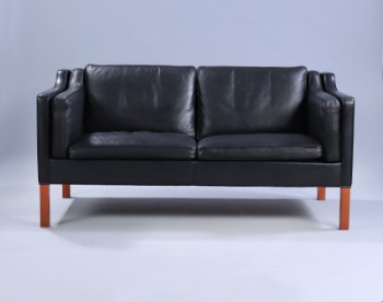 Børge Mogensen. Topers. sofa model 2212, sort læder.