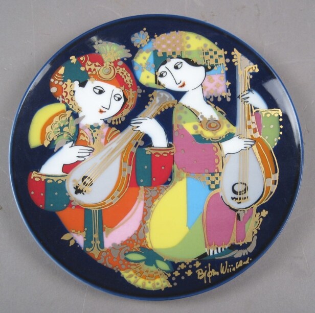 Stor samling Bjørn Wiinblad platter m.m (27) 