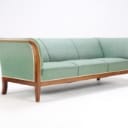 Frits Henningsen: Three-seater sofa with mahogany frame