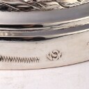 A pair of German Louis Seize silver candelabra, Leipzig circa 1790 (2)