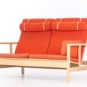 Børge Mogensen. High-backed two-seater sofa, oak, model 2252