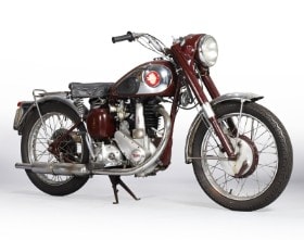 BSA BB33 500cc veteranmotorcykel, ca. 1953