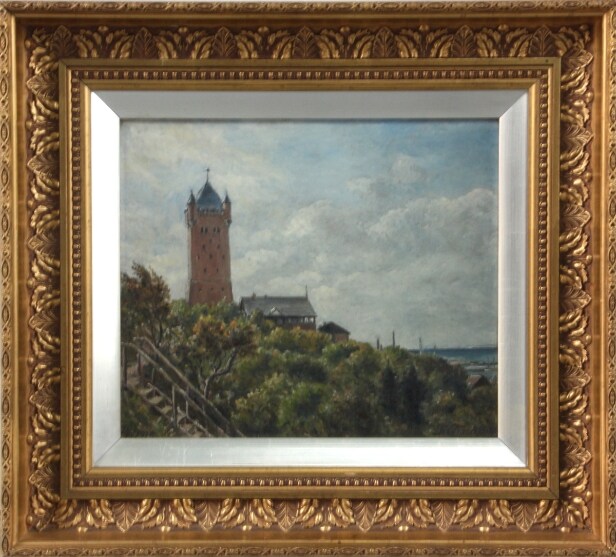 Frans Frandsen. Esbjerg Vandtårn m/ havneudsigt.