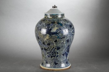 Kinesisk Bordlampe - vase Kangxi 1700-1800 tallet.
