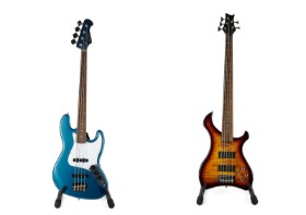 Two electric basses. Harley Benton (2)