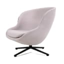 76. Simon Legald for Normann Copenhagen. Lænestol model Hyg 'Lav', rosa