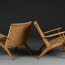 Hans J. Wegner. Par stole model CH25 af egetræ (2) 