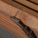 Havebænk af jern og teak