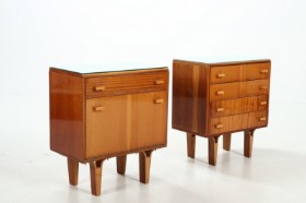 Frantisek Mezulamik for Novu Domov. A pair of bedside tables, Czech Republic. (2)