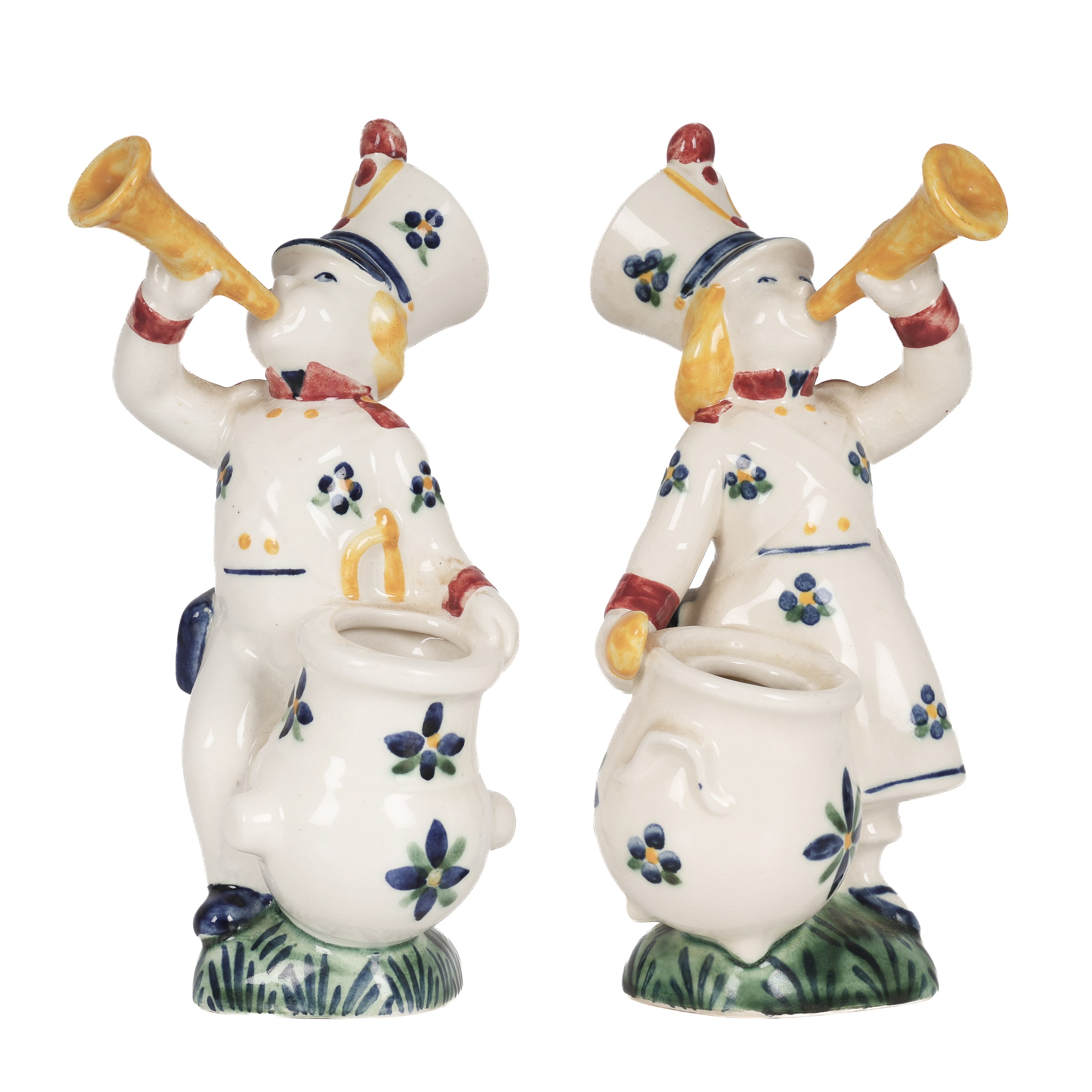 Aluminia: Two Children's Aid Day figures 'The Little Hornblower' and 'The Regiment's Daughter' (2)