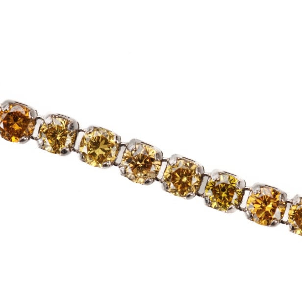 Brillant tennisarmbånd ca 1.61 ct af 18 kt hvidguld
