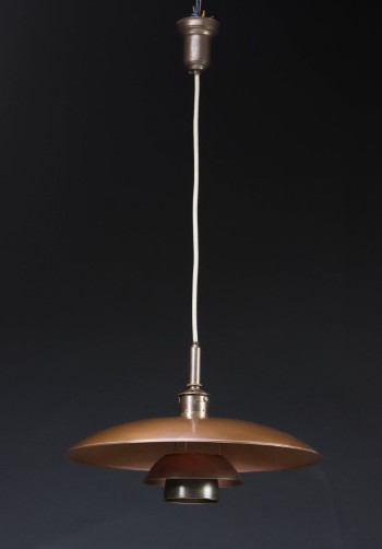Poul Henningsen. 5/3 copper pendant lamp Pat Appl. 1926 - 1927. Pat Appl.