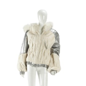 6798 - Mala Matp for Kopenhagen Fur. Mink hooded jacket. str. 38