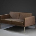 C.F. Møller Topersoners sofa med stel af metal model CFM 06