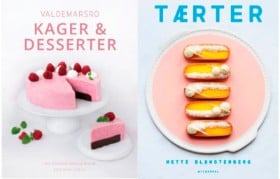 Tærter - af Mette Blomsterberg + Valdemarsro kager og desserter af Ann-Christine Hellerup Brandt, bøger (2)