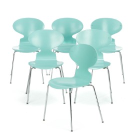 K-3013 - 008 - Arne Jacobsen. Six 'Ant' chairs, model 3101 (6)