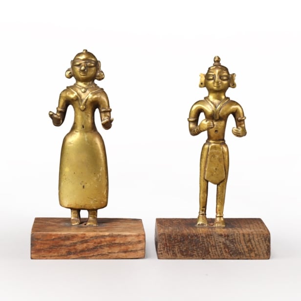 To indiske figurer, ant. 1800-tallet