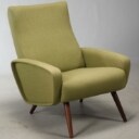 Dansk møbelproducent. Lænestol med liggefunktion 1960erne