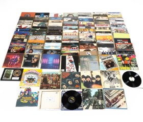 Samling LP'er plader / album m.m., bl.a. The Beatles, George Harrison, John Lennon m.m. (+150)