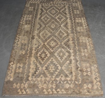 Afghansk Kelim, 100 % uld. 262 x 158 cm.