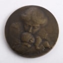 Ovide Yencesse m.fl. Fire medaljer / plaketter i bronze og metal (4)