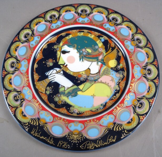 Stor samling Bjørn Wiinblad platter m.m (27) 