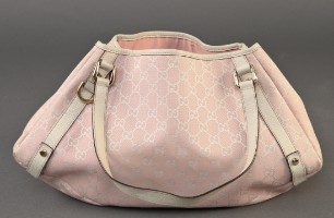 Mange farlige situationer vil beslutte Lav vej Gucci, rosa/hvid taske - Lauritz.com