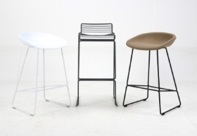 HEY. Three bar stools (3)