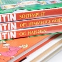 Samling Tintin bøger mm. (9)