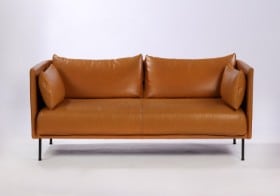 GamFratesi for Hay. To-pers. sofa i cognac Sense læder, model Silhouette