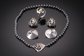 N. E. From. Smykkesæt og smykker af sterlingsølv (7)