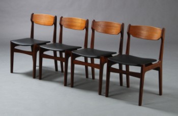 Dansk møbelproducent. Spisebordsstole af teak (4)