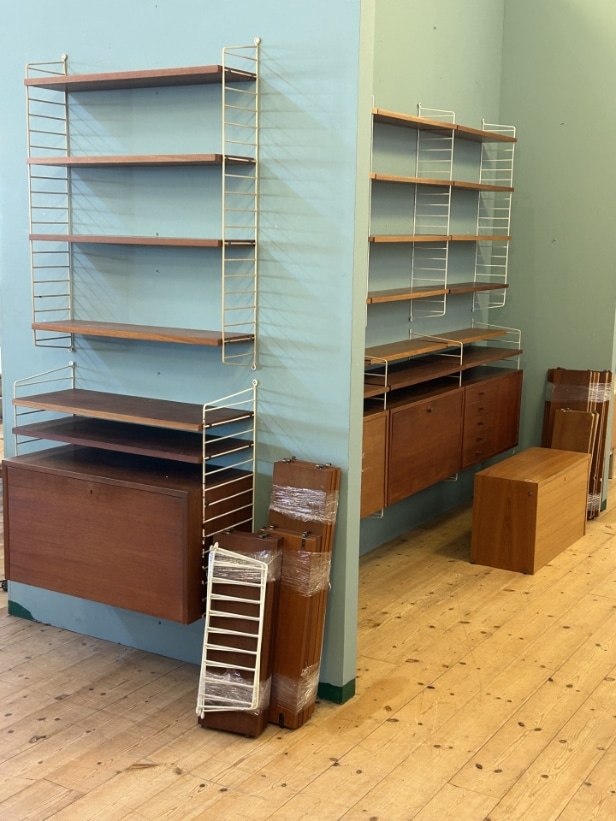 Nisse & Kaisa Strinning for String Design AB: Cabinet and shelving ...