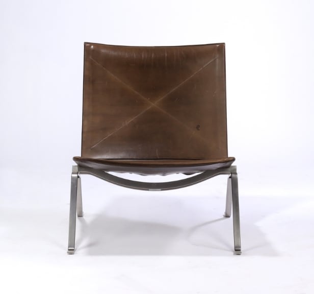 Poul Kjærholm. Armchair 'PK-22' in brown elegance leather