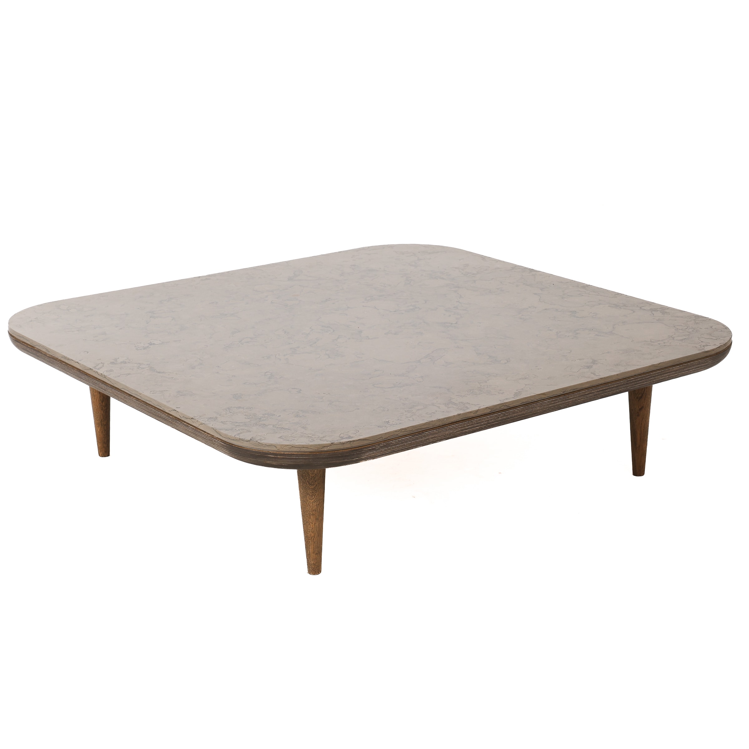 Space Copenhagen: Fly coffee table made of oak with marble top.