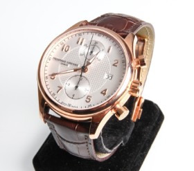 Frederique Constant Runabout Chronograph Limited Edition gold-plated steel men's wristwatch