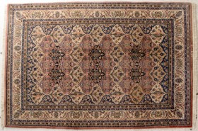 Hand-knotted Iranian rug. Wool on cotton