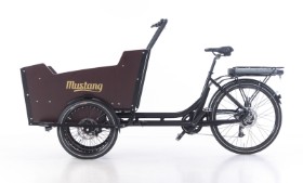 Mustang Cargo Electric cargo bike with 8 gears - Black