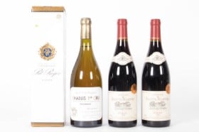 Samling fransk vin Pol Roger, Rene de Lacray Montmains Chablis Premier Cru m.m. (4)