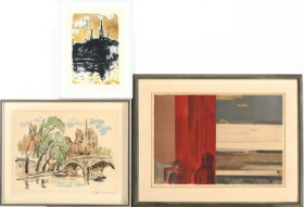 Svend Engelund, Emil Nolde m.m. Samling grafik. (3)