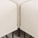 Nomad Dot modulsofa betrukket med boucle med cognac knapper - Hvid (4)