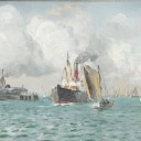 Holger Lübers. Harbor motif