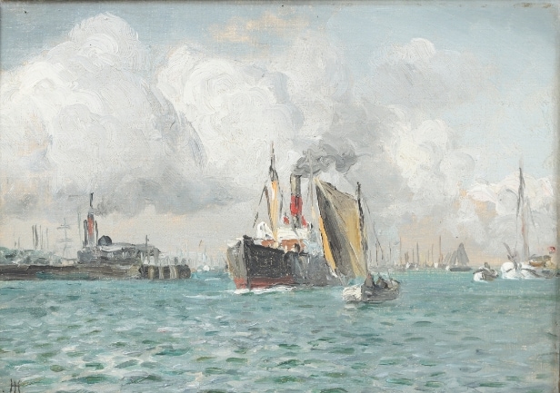 Holger Lübers. Harbor motif