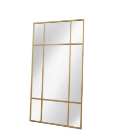 Large New Yorker mirror with gilded frame. 100x200 cm.