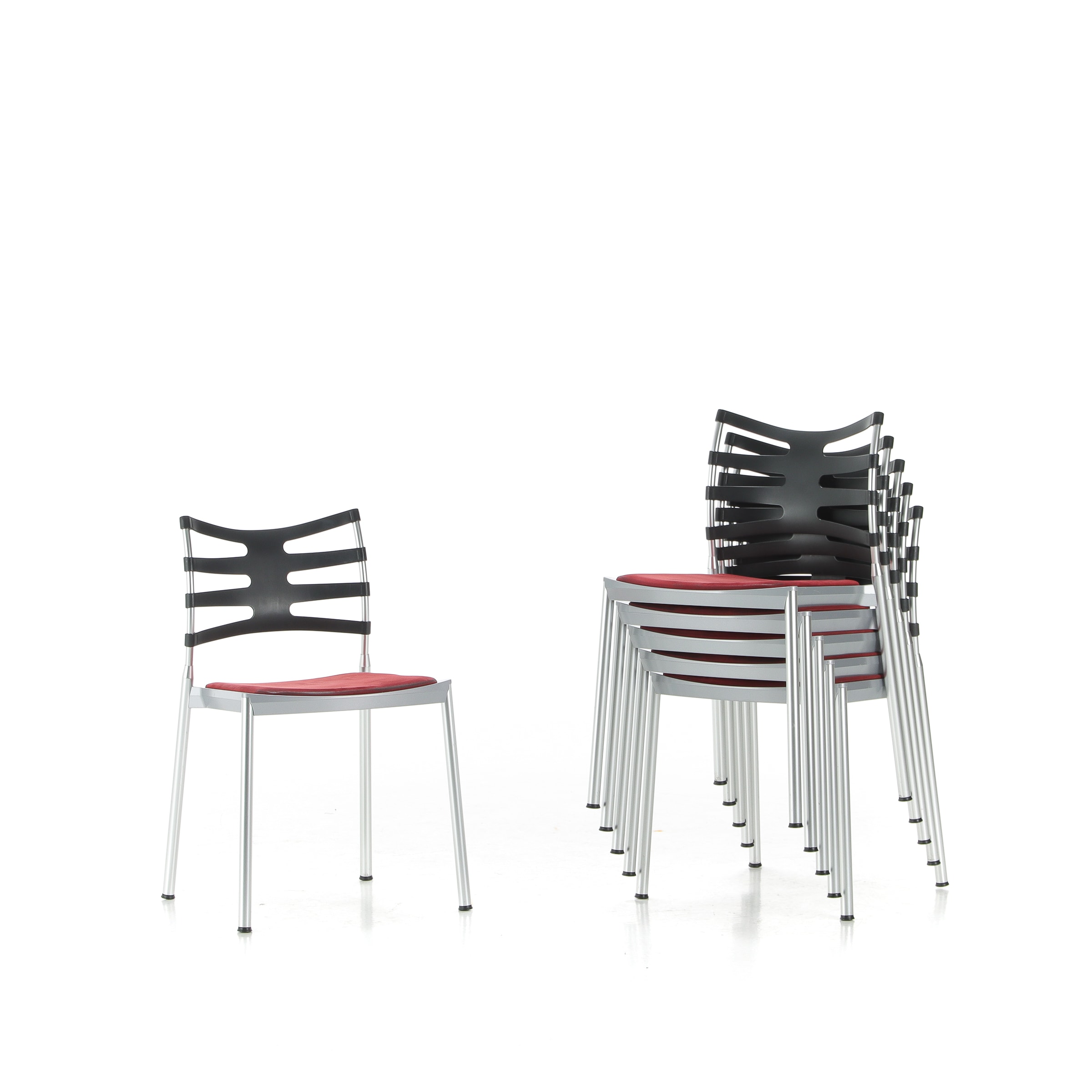 Kasper Salto. Six chairs, model 'Ice' (6)