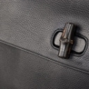 GUCCI. 'Bamboo Daily' top handle taske/ skuldertaske af sort Pebbled læder