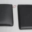Two cushion sets for Ole Wanscher's armchair, model PJ-112, black leather (2)